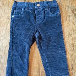 4/20$ Joe Fresh Baby Navy Blue Corduroy Pants size 6-12 months